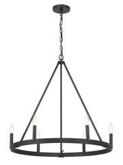 Minka-Lavery - 1715-66A - Six Light Chandelier - Dutton - Coal