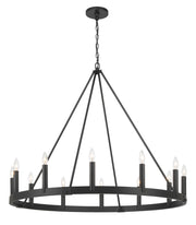 Minka-Lavery - 1716-66A - 12 Light Chandelier - Dutton - Coal