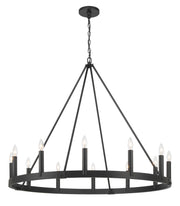 Minka-Lavery - 1716-66A - 12 Light Chandelier - Dutton - Coal Black