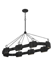 Hinkley - 34107CBK - LED Linear Pendant - Raffi - Carbon Black