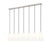 Z-Lite - 3043P6-7L-BN - Seven Light Linear Chandelier - Farrell - Brushed Nickel