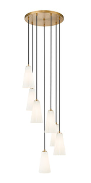 Z-Lite - 3043P6-7R-MGLD - Seven Light Chandelier - Farrell - Modern Gold