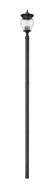Z-Lite - 5016PHBR-5009P120-BK - Four Light Outdoor Post Mount - Davina - Black