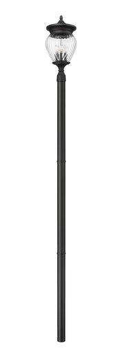 Z-Lite - 5016PHBR-5009P96-BK - Four Light Outdoor Post Mount - Davina - Black