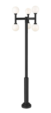 Z-Lite - 597MP6-5010P-BK - Six Light Outdoor Post Mount - Laurent - Black