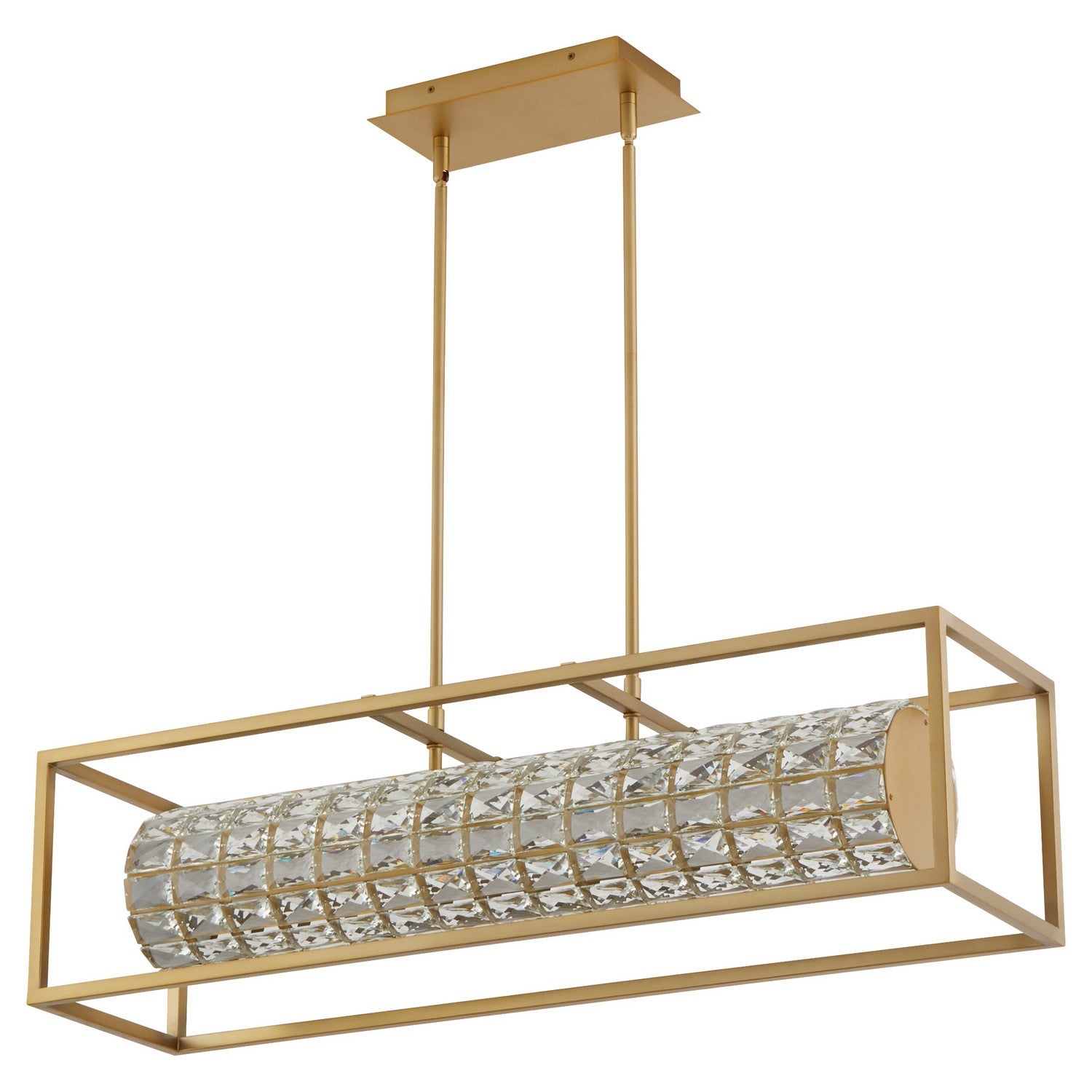Quorum - 3-676-40 - LED Linear Pendant - Élan - Aged Brass