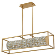 Quorum - 3-676-40 - LED Linear Pendant - Élan - Aged Brass