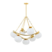 Hudson Valley - 2107-AGB - Seven Light Chandelier - Duxbury - Aged Brass