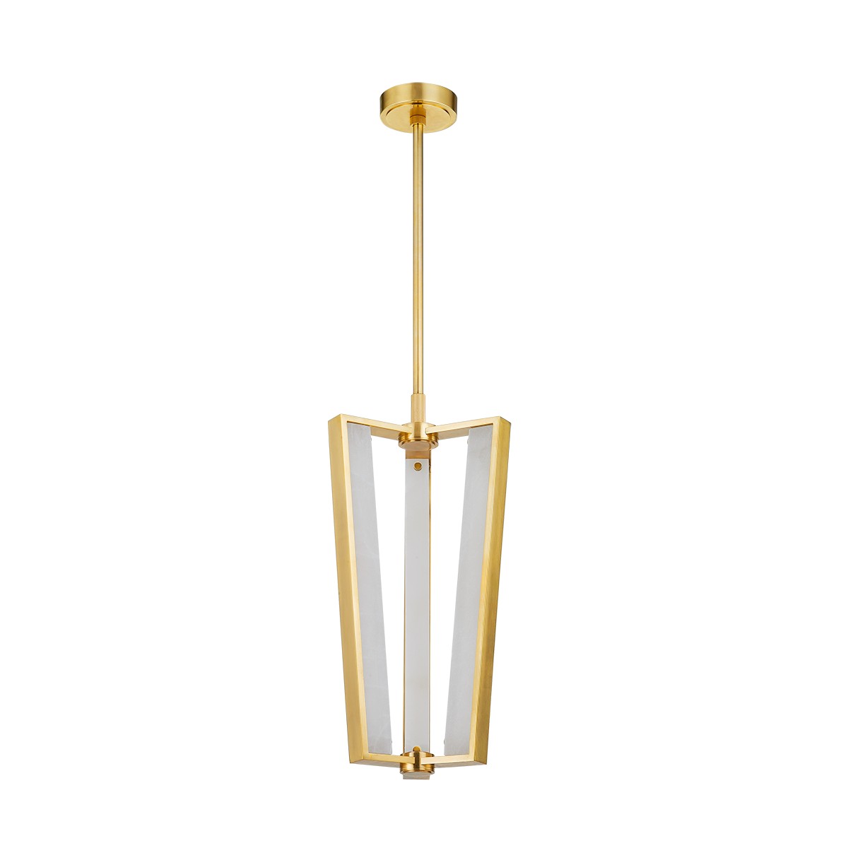 Hudson Valley - 4053-AGB - LED Pendant - Edgemere - Aged Brass