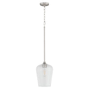 Quorum - 3313-65 - One Light Pendant - Raymond - Satin Nickel