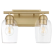 Quorum - 5112-2-80 - Two Light Vanity - Wallinger - Aged Brass
