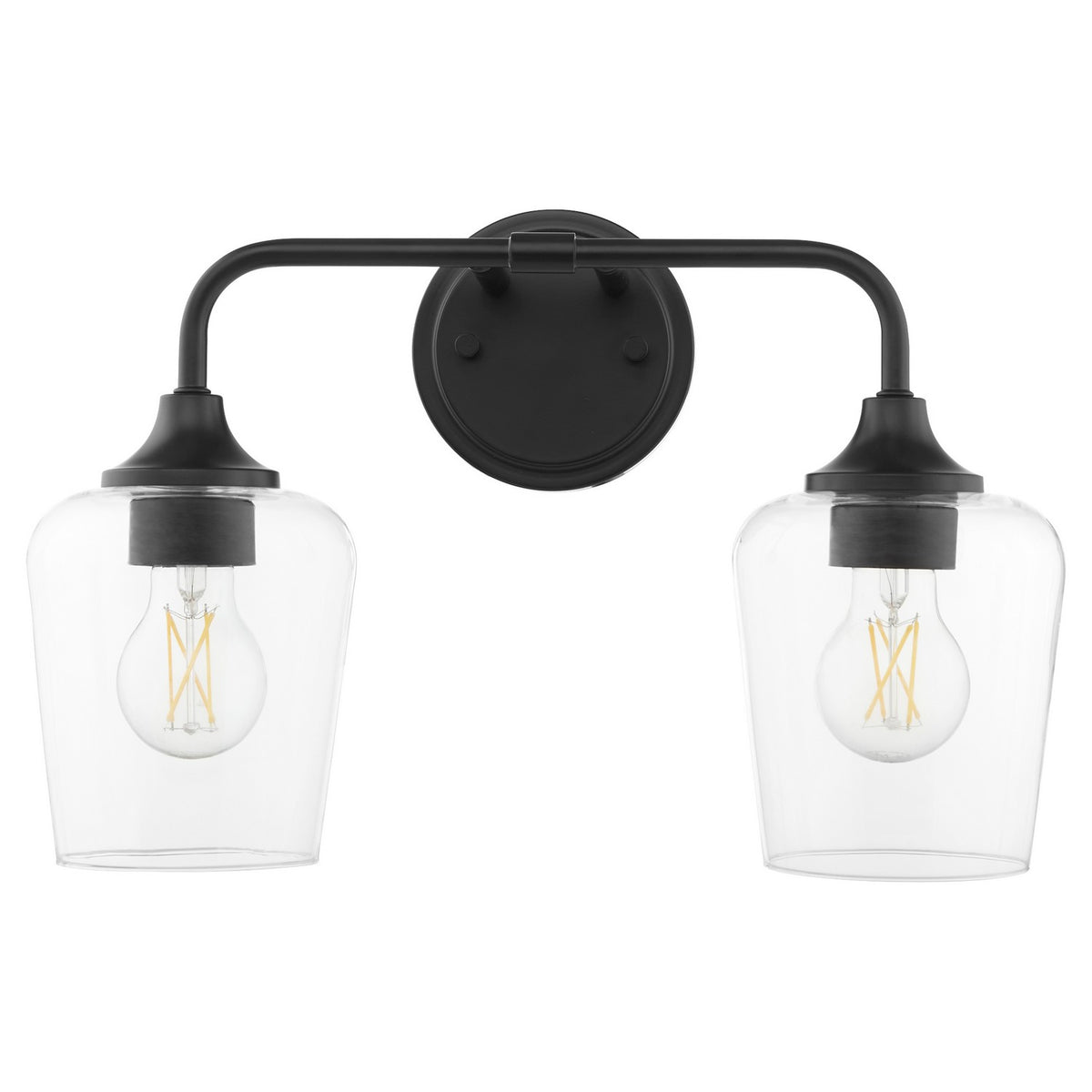 Quorum - 5313-2-59 - Two Light Vanity - Raymond - Matte Black