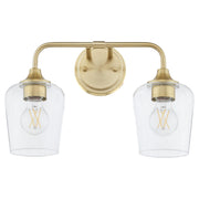 Quorum - 5313-2-80 - Two Light Vanity - Raymond - Aged Brass