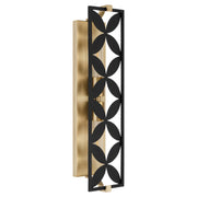 Quorum - 583-2-5980 - Two Light Vanity - Mariposa - Matte Black|Aged Brass