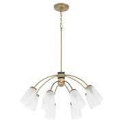 Quorum - 6077-8-80 - Eight Light Chandelier - Arpeggio - Aged Brass