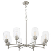 Quorum - 6112-8-65 - Eight Light Chandelier - Wallinger - Satin Nickel