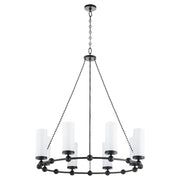 Quorum - 667-8-59 - Eight Light Chandelier - Lee Boulevard - Matte Black