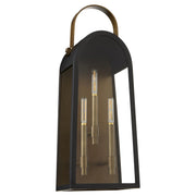Quorum - 72-25-5982 - Three Light Wall Mount - Rossi - Matte Black|Aged Copper