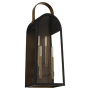 Quorum - 72-30-5982 - Four Light Lantern - Rossi - Matte Black|Aged Copper