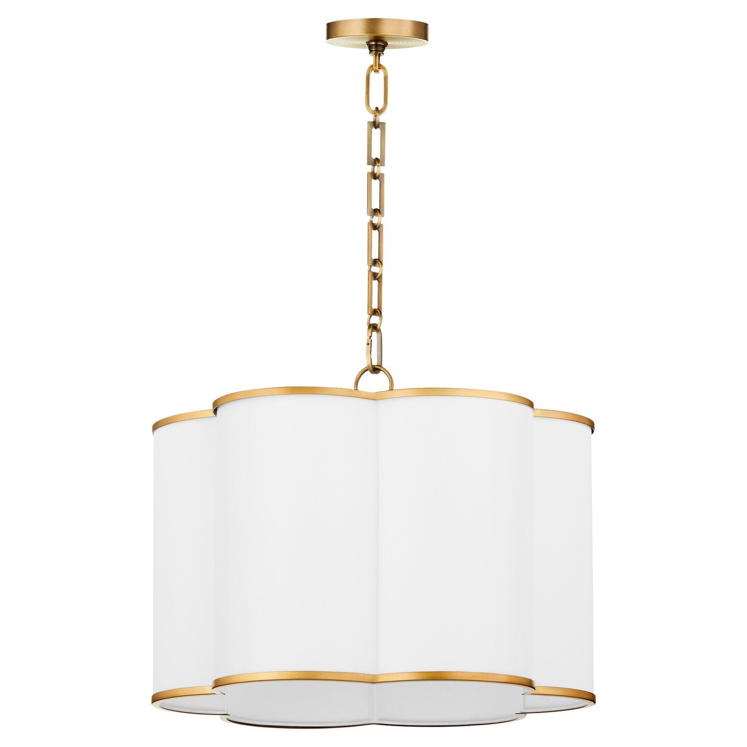Quorum - 8228-4-47 - Four Light Pendant - Belinder - Brushed Brass