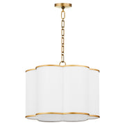 Quorum - 8228-4-47 - Four Light Pendant - Belinder - Brushed Brass