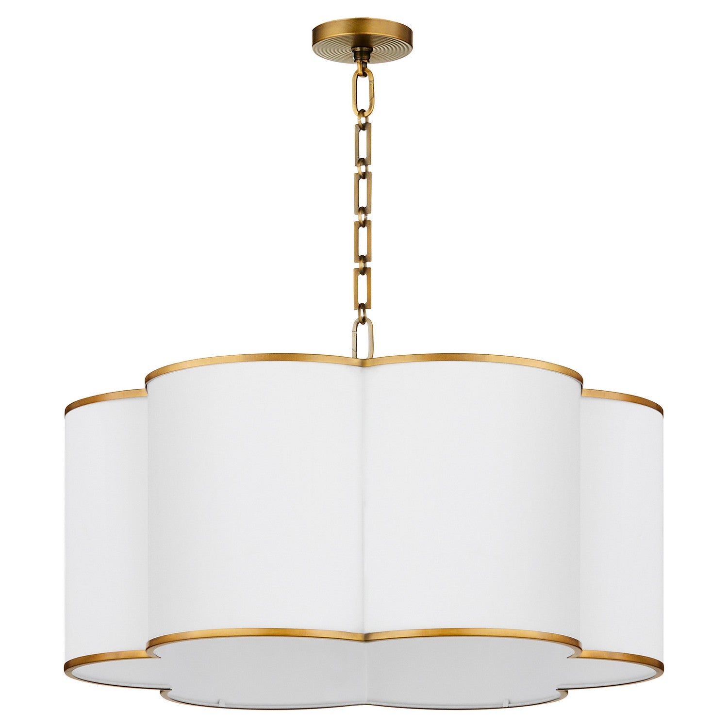 Quorum - 8228-6-47 - Six Light Pendant - Belinder - Non-Lacquered Brass|Lacquered Brass