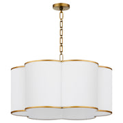 Quorum - 8228-6-47 - Six Light Pendant - Belinder - Non-Lacquered Brass|Lacquered Brass