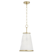 Quorum - 8238-11-80 - One Light Pendant - Providence - Aged Brass