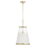 Quorum - 8238-13-80 - One Light Pendant - Providence - Aged Brass