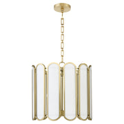 Quorum - 824-4-80 - Four Light Pendant - Belleview - Aged Brass