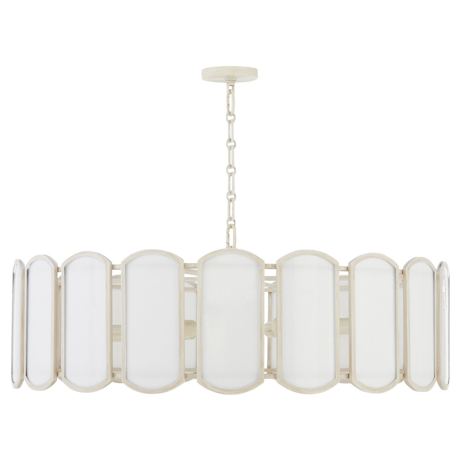 Quorum - 824-8-52 - Eight Light Pendant - Belleview - Washed Oak