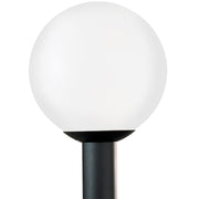Generation Lighting - 8252-68 - One Light Outdoor Post Lantern - Outdoor Globe - White Plastic