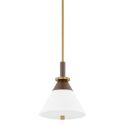 Troy Lighting - F4212-PBR/BRZ - One Light Pendant - Staton - Patina Brass/Bronze