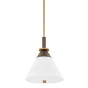 Troy Lighting - F4216-PBR/BRZ - One Light Pendant - Staton - Patina Brass/Bronze