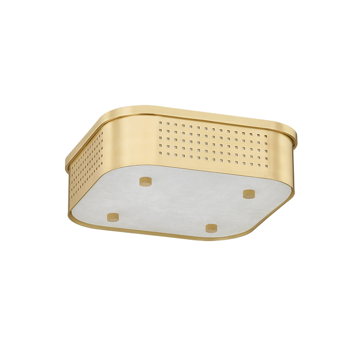 Hudson Valley - 4114-AGB - LED Flush Mount - Madison Square - Aged Brass