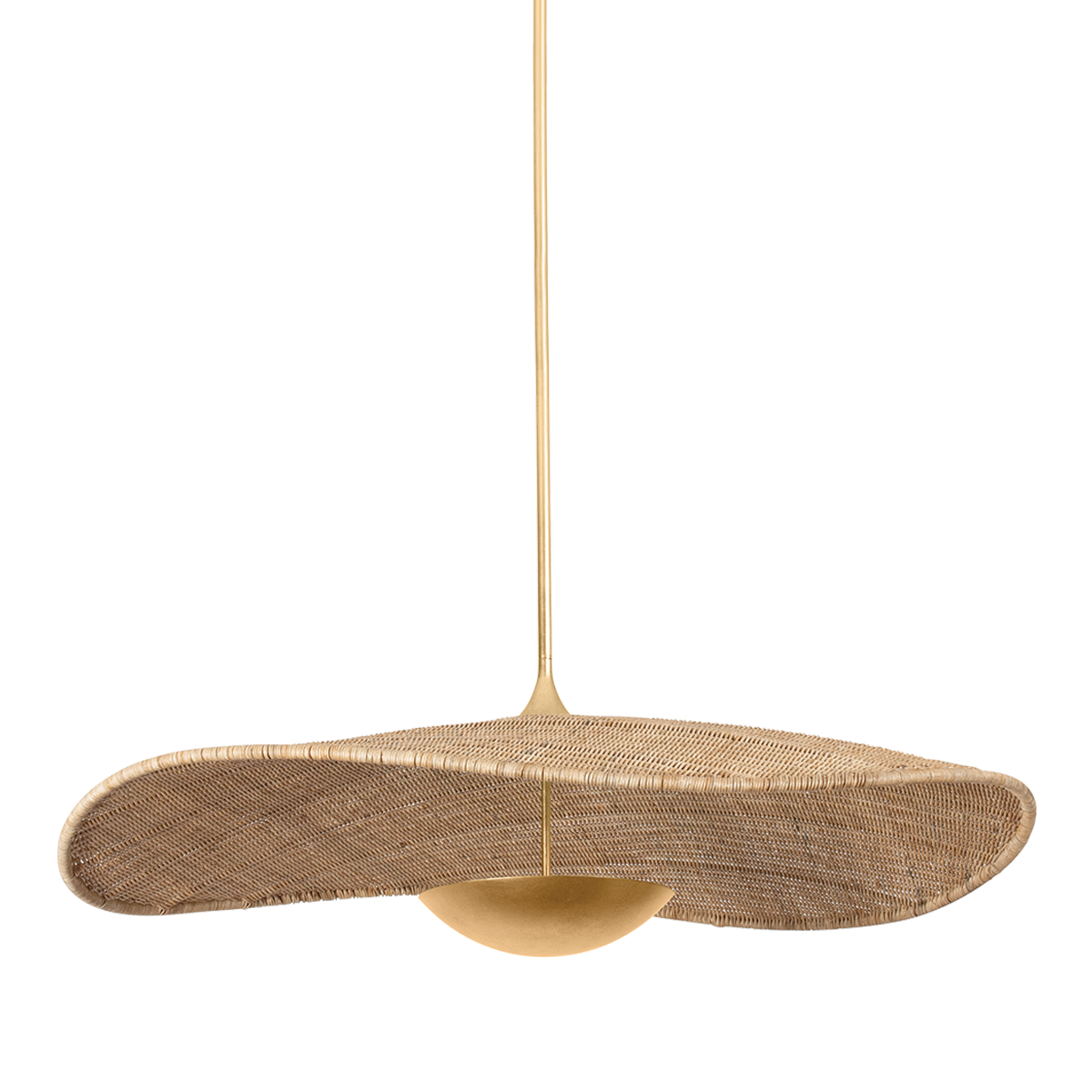 Hudson Valley - 4950-VGL - LED Pendant - Shiloh - Vintage Gold Leaf