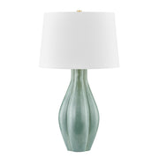 Hudson Valley - L7231-AGB/C09 - One Light Table Lamp - Galloway - Aged Brass/Ceramic Moss Ivory