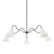 Mitzi - H699805-OB - Five Light Chandelier - Onda - Old Bronze