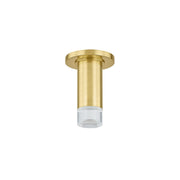 Mitzi - H900501-AGB - One Light Flush Mount - Claudie - Aged Brass