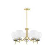 Mitzi - H909805-AGB - Five Light Chandelier - Alexia - Aged Brass