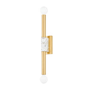 Mitzi - H911102-AGB - Two Light Wall Sconce - Goldie - Aged Brass