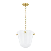 Mitzi - H923701-AGB - One Light Pendant - Rima - Aged Brass