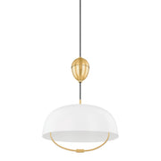 Mitzi - H925701-AGB/SWH - One Light Pendant - Liliana - Aged Brass/Soft White