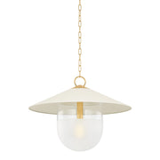 Mitzi - H926701L-AGB/SCR - One Light Pendant - Ressi - Aged Brass/Soft Cream