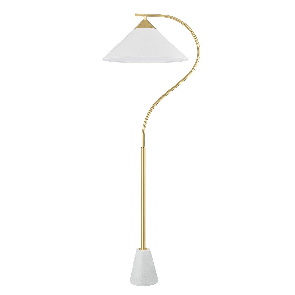Mitzi - HL930401-AGB - One Light Floor Lamp - Bianca - Aged Brass