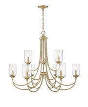 Millennium - 22409-VB - Nine Light Chandelier - Waddingham - Vintage Brass
