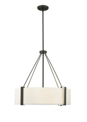 Millennium - 28203-MB/WH - Three Light Pendant - Telfar - Matte Black/White