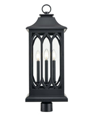 Millennium - 88105-PBK - Three Light Outdoor Lantern - Mallorey - Powder Coated Black