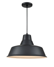 Millennium - RCLWC17-SB - One Light Pendant - R Series - Satin Black