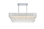 Elegant Lighting - 1780G37C - Six Light Chandelier - Emilia - Chrome